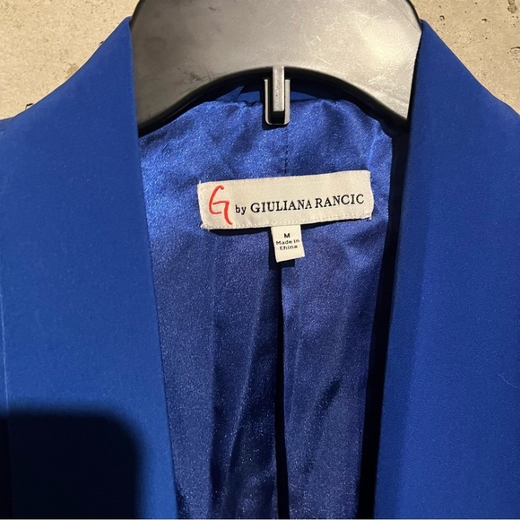 G by Giuliana Rancic Women's Royal Blue Blazer Size M Open Front - Picture 5 of 12